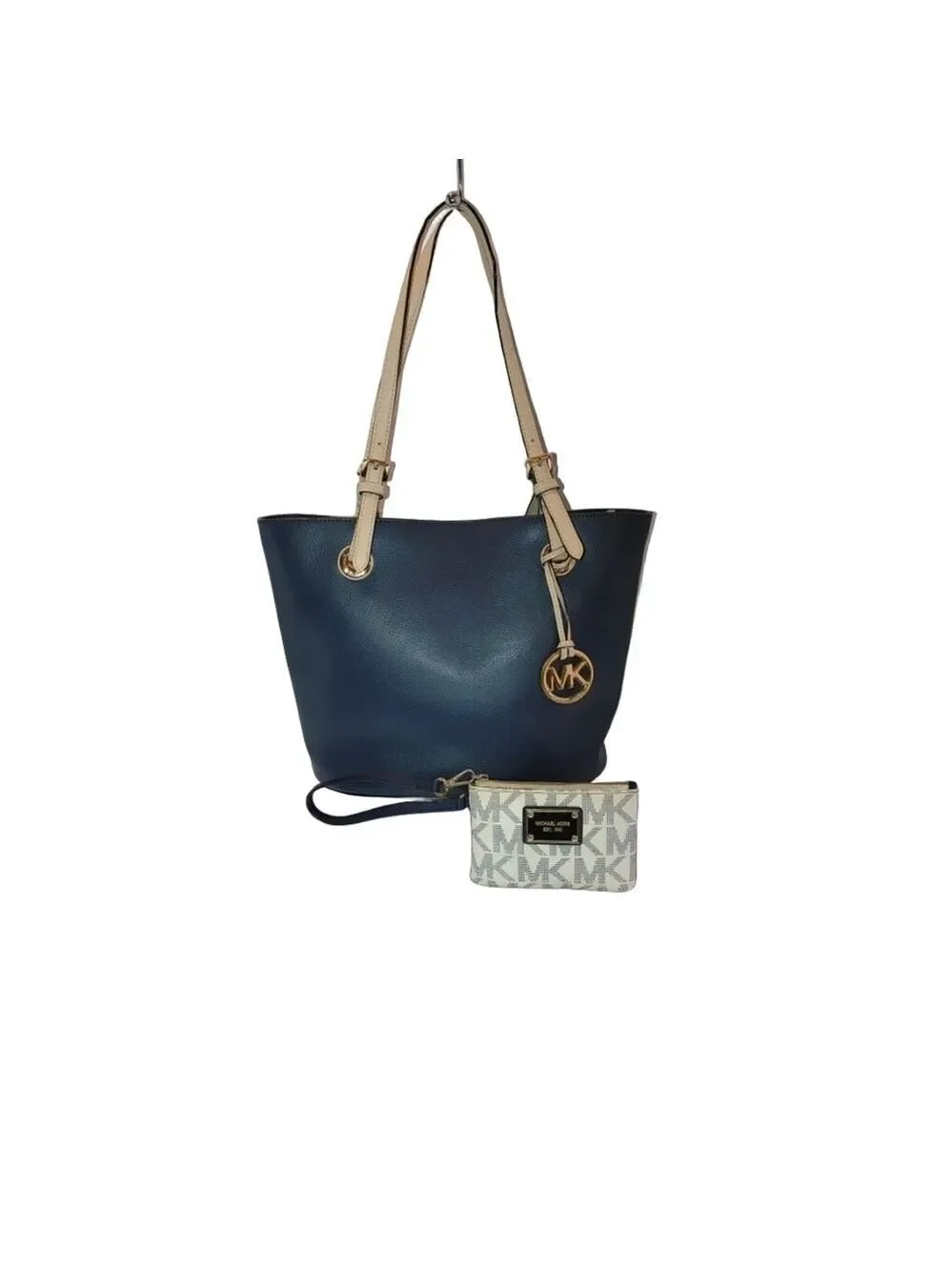 Michael Kors Saffiano Leather Tote & Wristlet in Navy
